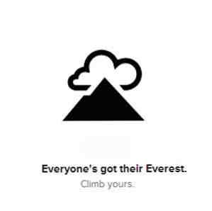 Gardez vos objectifs de vie à portée de main en les décomposant par petits incréments sur Everest [iOS] / L'amélioration personnelle